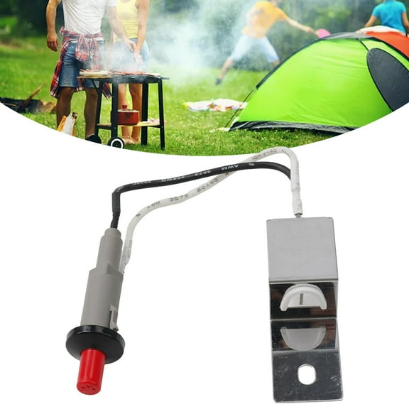 Wuweikeji 2 pcs Grill Igniter Replacement Kit for Q-Series - Fits Q100 Q120 Q200 Q220 Q1000 Q2000 Models - 11.8\" High-Temperature Resistant Electronic Ignition Assembly for LPG Gas Grills