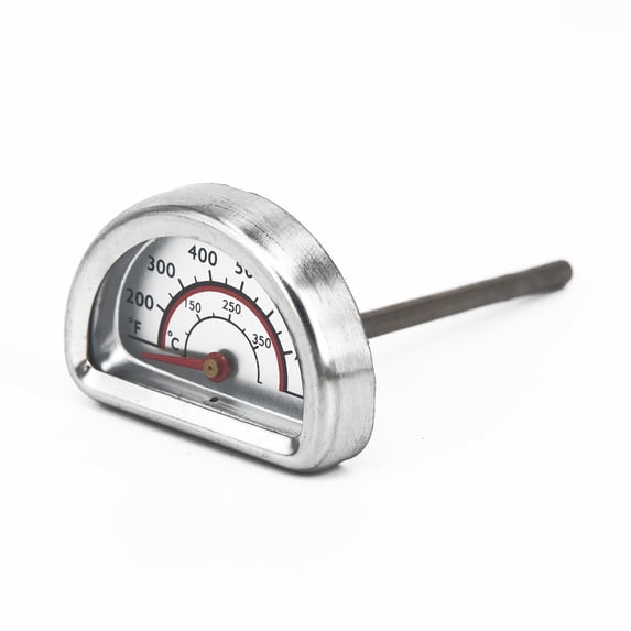 Wuweikeji 2 pcs Stainless Steel BBQ Grill Thermometer for Charbroil - 0-400°C/32-752°F Range, 1.7\" Wide, 2.9\" Stem, Fits 24+ Grill Models, Outdoor Cooking Accessory