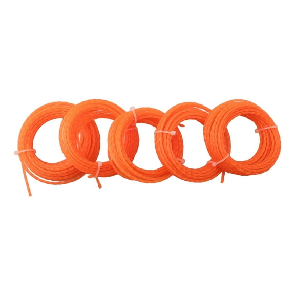 Wuweikeji 5 pcs for Ego Grade 0.095 in. Brushcutter Cord Orange Trimmer Nylon Line,Yard, Garden & Outdoor Living