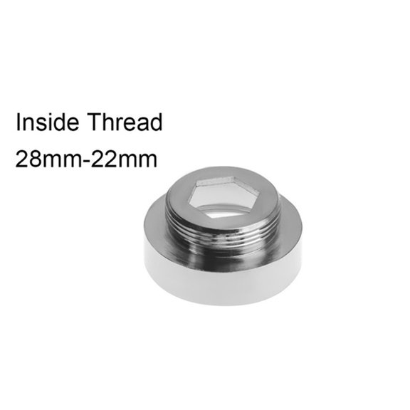 Wuweikeji Brass Tap Aerator Connector Kitchen Faucet Water Saving Adaptor Inside Thread 28mm-22mm - Multiple Thread Sizes, Easy Install, Chrome Finish