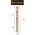thumbnail image 1 of Wuweikeji HSS Cobalt Blacksmith Drill Bit Enhanced Hardness and Heat Resistance Gold Color Compatible with Most Drill Machines, 1 of 6