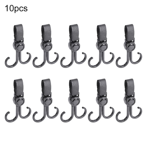 Wuweikeji Home Organization,Buggy Clips Coloured Large Shopping Bag Hook Mummy Pram Pushchair Carry Clip