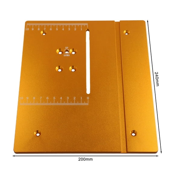 Wuweikeji T60 Aluminum Router Table Insert Plate Table Saw Panel Circular Saw Table 24x20 for Woodworking Benches