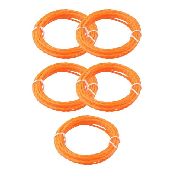 Wuweikeji Twisted Trimmer Line 10 pack for EGO 56V 15\" Trimmers, 0.095\" x 15ft Nylon String, AL2420P Compatible Replacement, Durable Pre-Cut Lawn Edger Refills