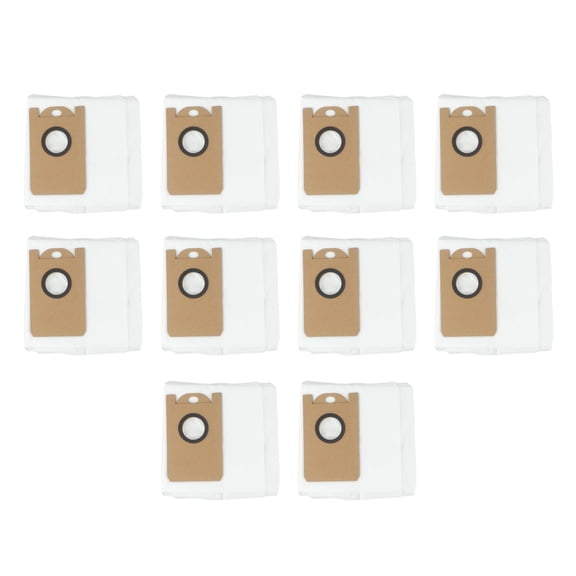 Wuweikeji Vacuum Cleaner Bags 10 pcs Replacement Dust Bags for Q11 Robot Vacuum Cleaner - Durable Plastic Construction, Quick-Empty & Leak-Proof Design