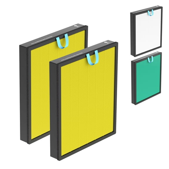 2 Pack Vital 200S Pet Care Replacement Filter Compatible with LEVOIT Vital 200S Air Purifier, Vital 200S-RF-PA (LRF-V201-YUS), Yellow