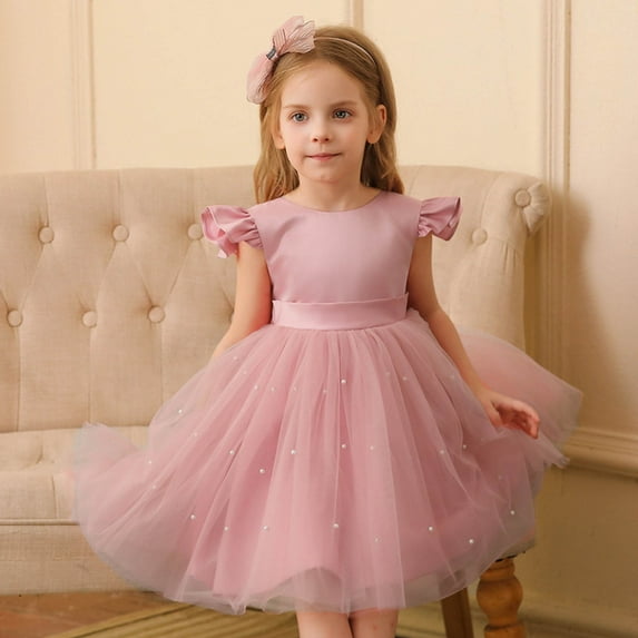 Wuxian Toddler Girls Tutu Dress Ballet Leotard With Tutu Skirt For Girls Dance Gymnastics Camisole Bodysuit Summer Skirt,Pink,3-4 Years