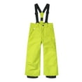 thumbnail image 1 of Wuxian Baby Pants Ski Pants Windbreaker Solid Thick Lined Warm Snow Pants Sports Overalls Waterproof Trousers For Sports Everyday Activities,Green,2-3 Years, 1 of 7