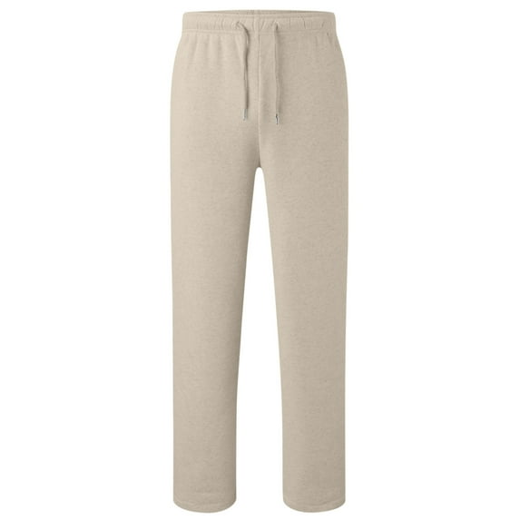 Wuxian Big Boys Girls Baggy Sweatpants Casual Loose Comfortable Relaxed Straight Leg Open Bottom Trousers Elastic Waist Athletic Joggers,Beige,5-6 Years