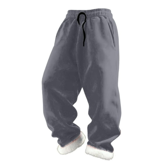 Wuxian Boys Pants Christmas Solid Color Loose Fit Elastic Waist Festive Holiday Fringed Trousers Wide Leg Cozy Soft Comfortable Playwear Pants For Girls,Grey,6-7 Years