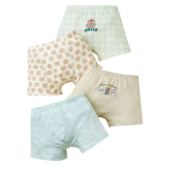 Wuxian Children Kids Underwear Cotton Boxer Briefs Dinosaur Truck Panties.,Light Pink,2-3 Years