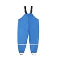 thumbnail image 1 of Wuxian Children Rain Suit Waterproof Rain Bib Pants Rain Pants Kids Overalls Rain Trousers Lightweight Mud Pants Rain Jacket,Blue,4-5 Years, 1 of 4
