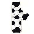 thumbnail image 1 of Wuxian Cozy Socks For Women Fashion Striped Football Print Leg Warmers Knee High Trendy Pattern Soft Warm Stocking Breathable Lightweight Footwear,Black,One Size, 1 of 3