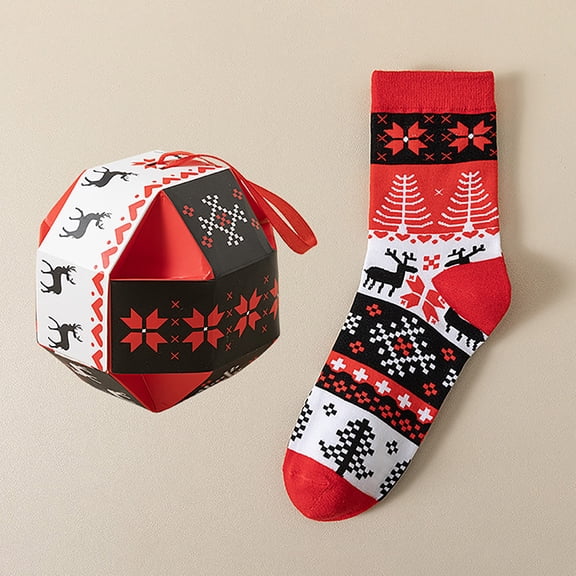 Wuxian Cute Socks Xmas Snowflakes Striped Print Athletic Sport Christmas Crew Socks Cozy Running Hiking Casual Relaxed Fit Fuzzy Socks,Black,One Size