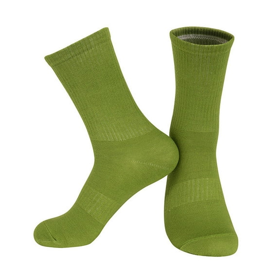 Wuxian Fluffy Socks Solid Knee High Scrunch Socks Loose Fit Relaxed Women Thigh High Boot Stocking Soft Crew Socks Casual Breathable Socks,Green,One Size