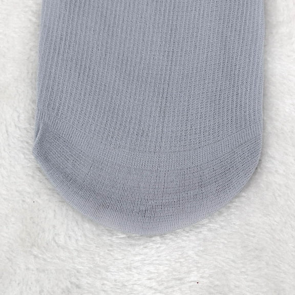 Wuxian Funny Socks 10 Pairs Fashion Thin Solid Color Ankle Socks Athletic Running Hiking Sport Low Cut Soft Sweat Absorbing Comfy Dailywear,Grey,One Size