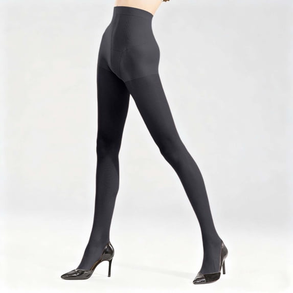 Wuxian Funny Socks Sheer Tights Seamless High Waist Non Solid Color Control Top Reinforced Toes Hosiery Comfy Pantyhose Breathable Lightweight Footwear,Black,XL
