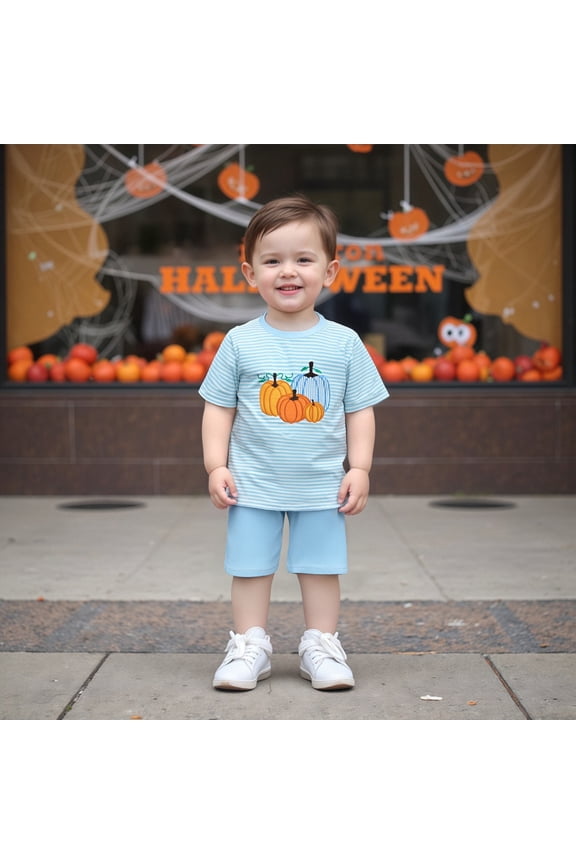 Girls Outfits Dance Wear Suit Short Sleeve Round Neck Crop Shirt And Wide Leg Pants Belly Dance Stage Performance Outwear Girls Cute Clothing Set,Blue,8-9 Years