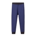 thumbnail image 1 of Wuxian Girls Wide Leg Sweatpants Solid Winter Thermal Leggings Underwear Soft Warm Lined Layer Trousers Comfortable Stretch Comfy Casual Soft Dailywear,Navy,11-13 Years, 1 of 3