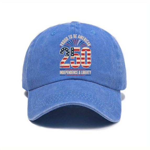 Wuxian Hats For Men Vintage Distressed Washed Letter Embroidery Curved Brim Baseball Caps Fashionable Outdoor Sunbonnet Trucker Cap Unisex Lightweight Casual Classic Headwear,Blue,One Size