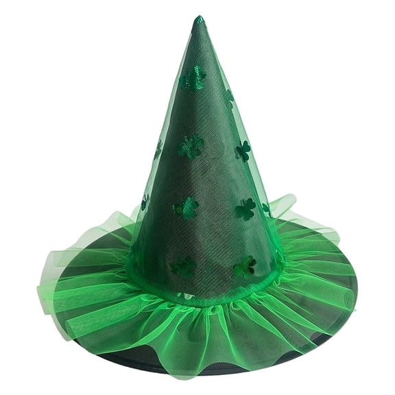 Wuxian Kids Halloween Sun Hats Lace Mesh Star Kids Witch Hat Girls Lace Witch's Hat For Kids Youth Teens Decorations Cap