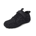 thumbnail image 1 of Wuxian Kids Shoes Sports Running Sport Shoes Lace Up Hook And Loop Solid Color Breathable Non- Gym Tennis Yoga Athletic Sneaker Warm Sneakers,Grey,9-9.5 Years, 1 of 9