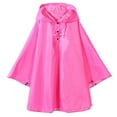 thumbnail image 1 of Wuxian Kids Toddler Rain Suit Rain Poncho Cartoon Raincoat Jacket Cute Rain Coat Toddler Boys Girls Rain Cape Light Waterproof Hoodie Outwear Rain Gear,Hot Pink,2-3 Years, 1 of 2