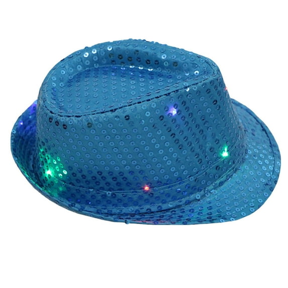 Wuxian Men Retro Western Cowboy Hat Solid Color Adjustable Strap Outdoor Fashionable Lightweight Classic Shapeable Wide Brim Cattleman Caps Festival Party Jazz Bowler Hat,Blue,One Size