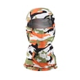 thumbnail image 1 of Wuxian Mens Hats Outdoor Cycling Headgear Print Color Block Balaklava Hat Breathable Sun Uv Protection Ice Silk Cycling Motorcycling Running Climbing Full Head Cover Caps,Orange,One Size, 1 of 2