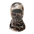thumbnail image 1 of Wuxian Mens Hats Outdoor Cycling Headgear Print Color Block Balaklava Hat Breathable Sun Uv Protection Ice Silk Cycling Motorcycling Running Climbing Full Head Cover Caps,Coffee,One Size, 1 of 2