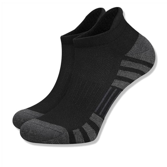 Wuxian Socks For Women Fashion Striped Leisure Ankle Socks Athletic Running Hiking Sport Low Cut Soft Sweat Absorbing Breathable Lightweight Footwear,Black,One Size