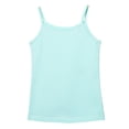 thumbnail image 1 of Wuxian Summer Girls Baby Toddler Tank Tops Solid Color Sleeveless Spaghetti Strap Stretchy Camisole Square Collar Casual Breathable Undershirt Soft Basic Fashionable Tees Cami,Light Blue,6-7 Years, 1 of 2