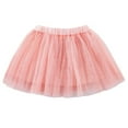 thumbnail image 1 of Wuxian Toddle Embroidery Tulle Tutu Skirt Elastic Waist Layered Plaid Striped Elegant Stylish Skirts Ballet Dancewear,Pink,3-4 Years, 1 of 6