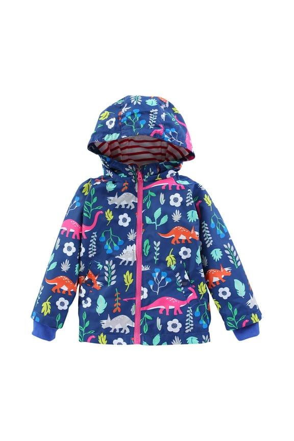 Toddler Girls Boys Rain Suit Raincoats Waterproof Rain Jacket Hooded Rain Poncho Toddler Boys Girls Rain Suit Reusable Rainwear,Blue,4-5 Years