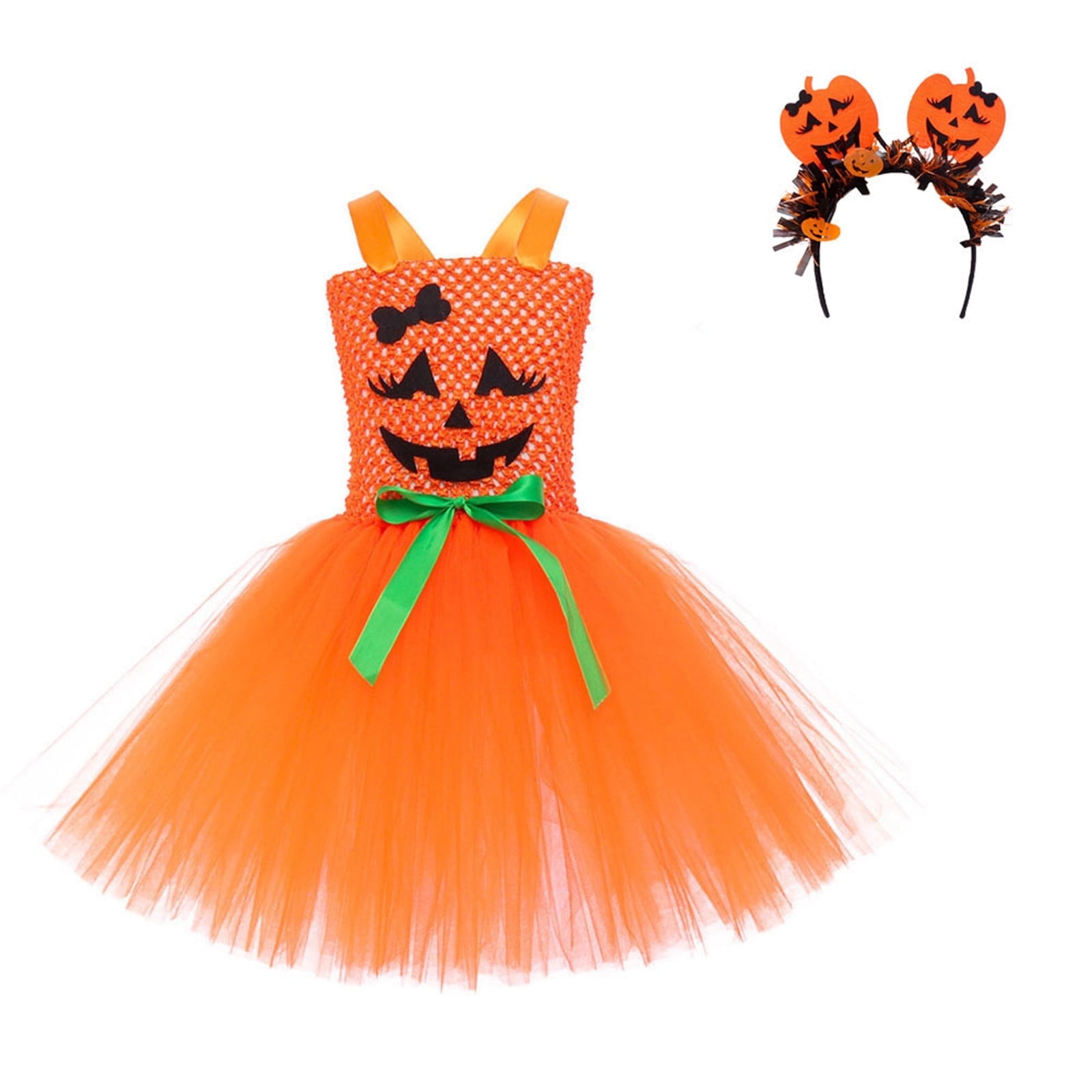 Wuxian Toddler Girls Halloween Clothes Tutu Dress For Girls Tulle