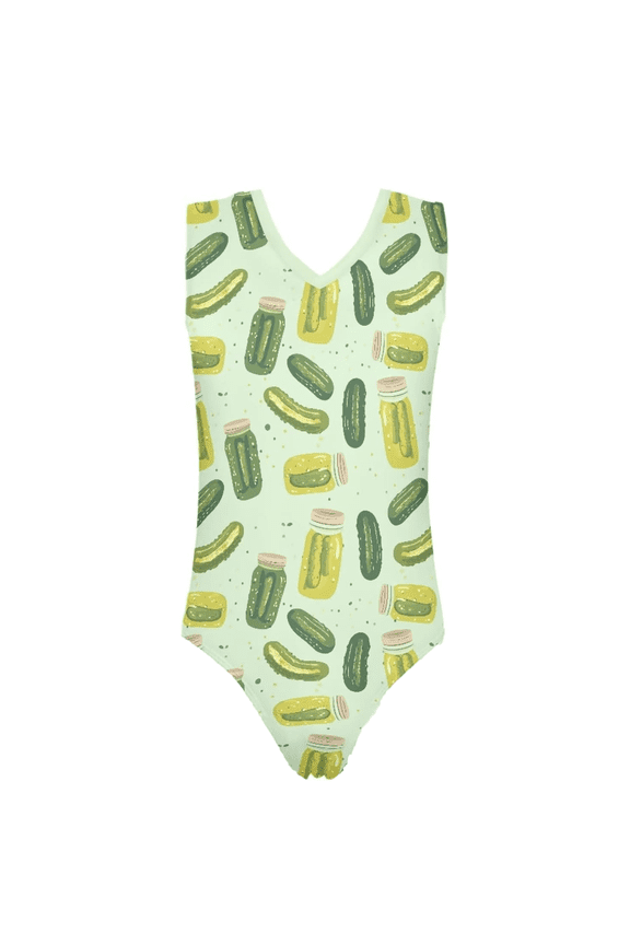 Toddler One Piece Swimsuit Floral Print Round Neck Sleeveless Bodysuit Onesize Jumpsuit Swimwear For Teens Tankini Comfortable Fit Stylish Summer Quickly Dry Beachwear,Green,5-6 Years