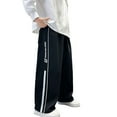 thumbnail image 1 of Wuxian Unisex Girls Boys Casual Sweatpants Wide Leg Straight Relaxed Athletic Trousers Comfortable Stretchy Jogger Loose Fit Elastic Waist Pants With Pocket Outwear, 1 of 5