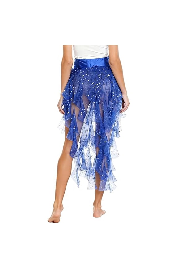 Women Feather Mini Skirts A-Line Fuzzy Elastic Mid Waist Fashionable Feather Party Bubble Puffy Stylish Short Tutu Skirt For Carnival Party,Blue,One Size