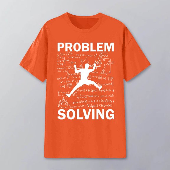 Wuxian Women Funny Shirt Casual Short Sleeve Round Neck Letter Graphic Print Solid Color Relaxed Loose Fti T-Shirt Stylish Tee Tops Dailywear,Orange,XXXL