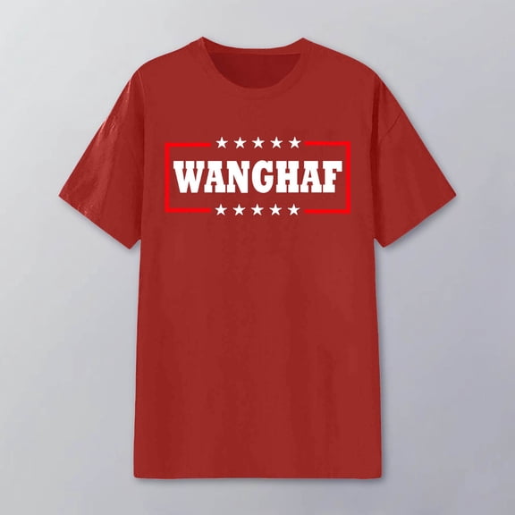 Wuxian Women Funny Shirt Casual Short Sleeve Round Neck Letter Graphic Print Solid Color Relaxed Loose Fti T-Shirt Stylish Tee Tops Vacation Trendy,Red,XXXL