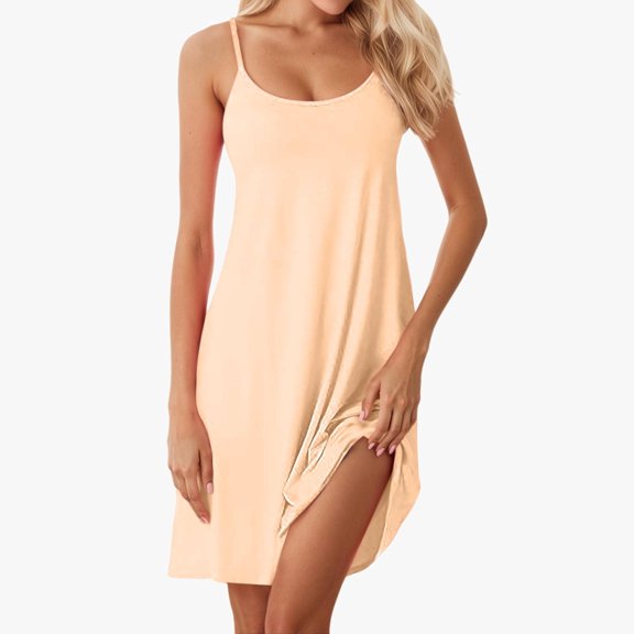 Wuxian Women'S Dress Elegant Solid Color Spaghetti Strap Sleeveless V-Neck Ruched High Split Fashionable Slim Fit Trendy Bodycon Party Long Dresses,BU1,S