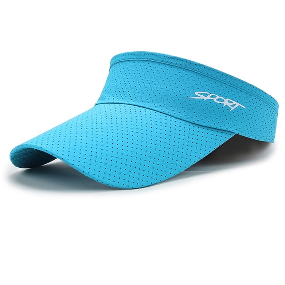 Wuxian Women'S Golf Hats Solid Colro Letter Print Summer Breathable Riding Visor Hat Adjustable Version Golf Cap Soft Lightweight Summer Uv Protection Beach Outdoor Headwear,BU1,One Size