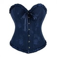 thumbnail image 1 of Wuxian Women'S Solid Color Waist Corset Shapewear Lace Up Corset Top Overbust Body Shaper Bustier Corsets For Women Waist Cincher Tank Top Bodysuit,Bu1,M, 1 of 8