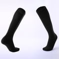 thumbnail image 1 of Wuxian Wool Socks Compression Socks Men Solid Color Long Comfortable Non Stocking Soft Football Athletic Comfy Dailywear,Black,One Size, 1 of 4