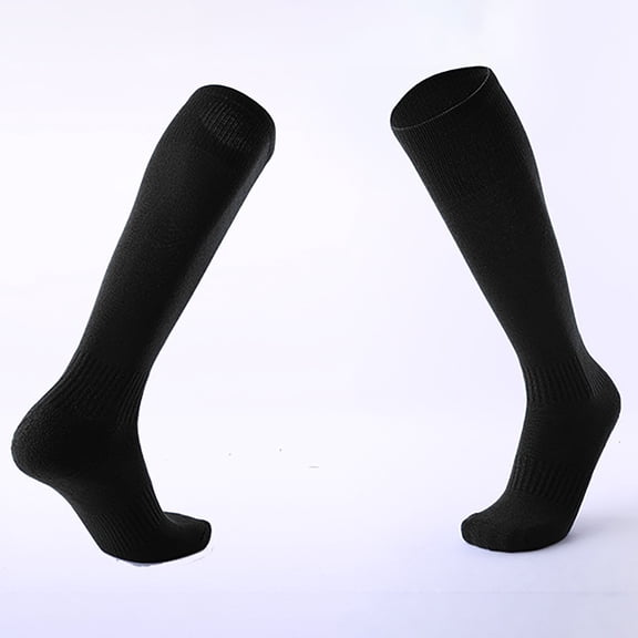 Wuxian Wool Socks Compression Socks Men Solid Color Long Comfortable Non Stocking Soft Football Athletic Comfy Dailywear,Black,One Size