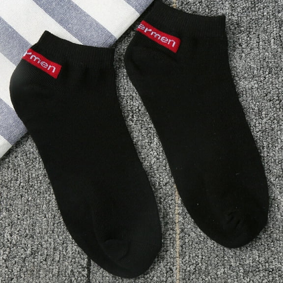 Wuxian Wool Socks Fashion Striped Leisure Ankle Socks Athletic Running Hiking Sport Low Cut Soft Sweat Absorbing Casual Breathable Socks,Black,One Size
