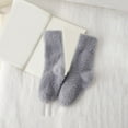 thumbnail image 1 of Wuxian Wool Socks Fashionable Thick Stockings Solid Colors Soft Comfortable Leisure Cotton Crew Socks Casual Breathable Socks,Blue,M, 1 of 3