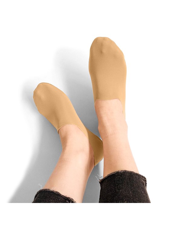 Wool Socks Non Hidden Boat Sock Soft Comfy No Show Low Cut Liner Thin Stretchable Footies Fuzzy Socks,Beige,One Size