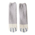 thumbnail image 1 of Wuxian Wool Socks For Women Thick Fuzzy Winter Warm Crew Socks Animal Print Pattern Lady Cute Comfortable Soft Boot Socks Sleep Fuzzy Socks,Grey,One Size, 1 of 2