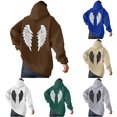 thumbnail image 1 of Wuxian Y2k Gothic Graphic Hoodies For Men Wing Print Sweatshirts Long Sleeve Streetwear, 1 of 4